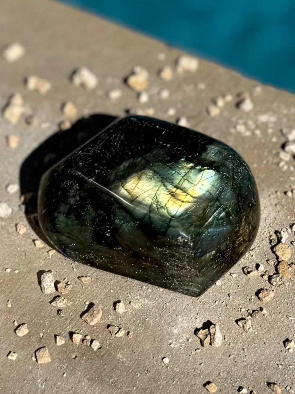 Madagascar Labradorite Polished Free Form Self Standing Crystal